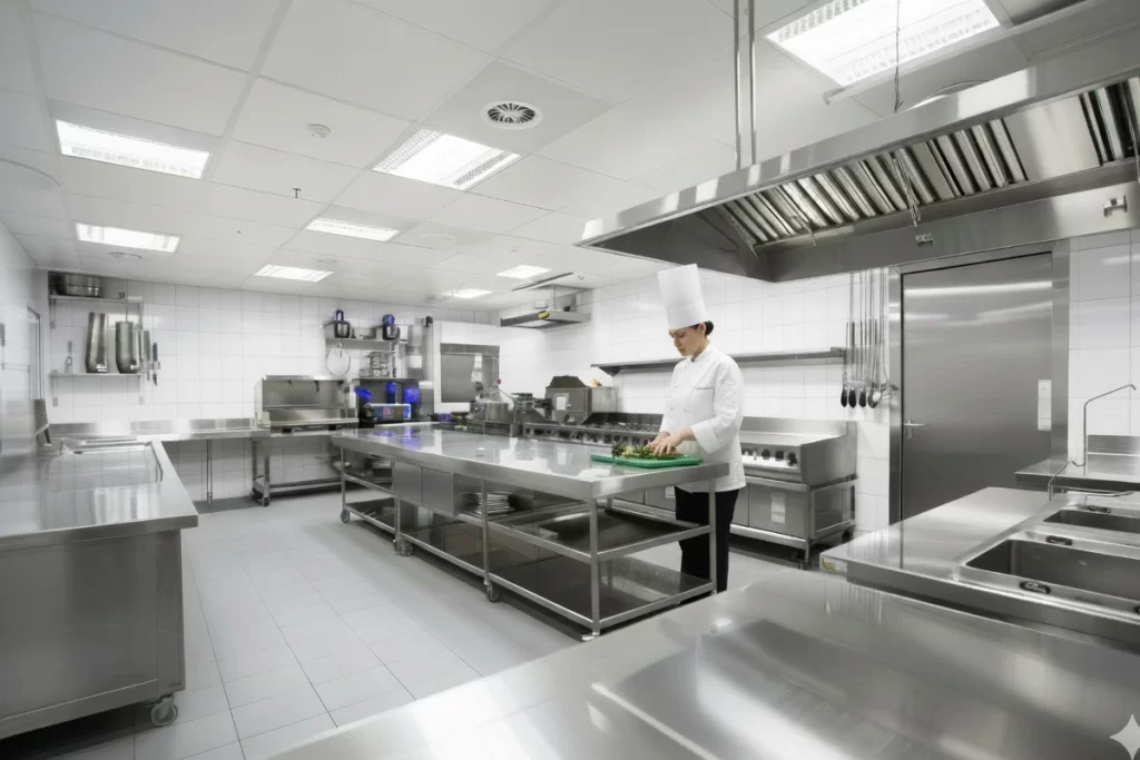 instalación de una cocina industria