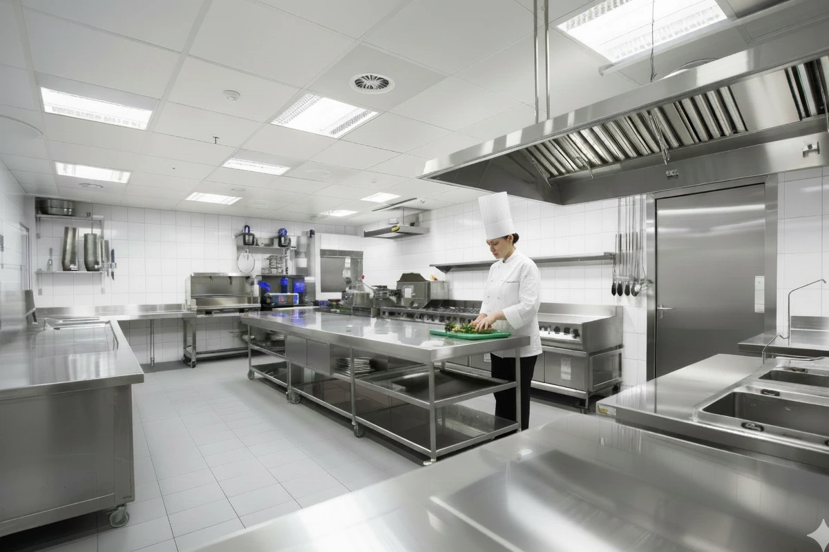 instalación de una cocina industria